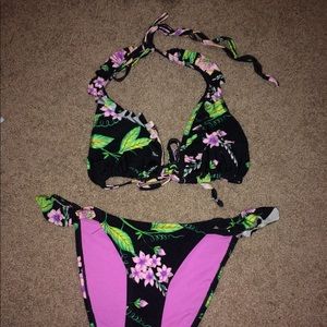 floral bikini set TOPSHOP
